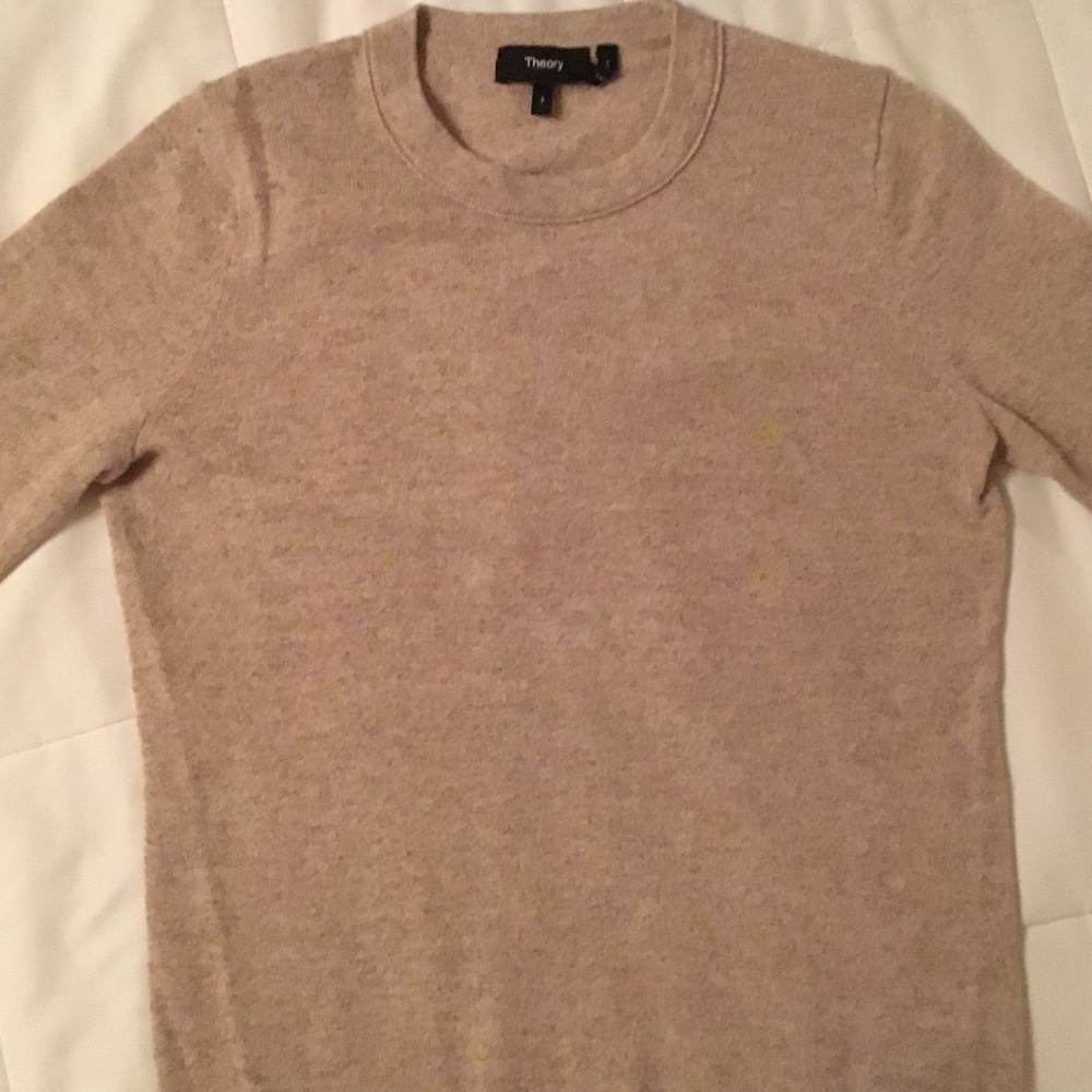 Theory Men's Crewneck Sweater in Light Beige